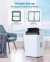 Ver imagem 4 de Takywep Ar-condicionado Portátil 12.000 Btu 3 em 1 Branco