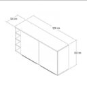 Ver imagem 3 de Armário Aéreo 2 Portas e Porta Vinho Modulada Lis Decibal