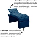 Ver imagem 2 de Maca Estofada Estética Cílios Regulável Spa Suede Ana Azul Marinho