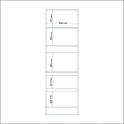 Módulo para Forno 1 Porta 2 Gavetas com Rodapé Linha Modulada Lis Decibal - 3