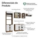 Ver mais imagens de Cozinha Completa Vik 9 Portas 3 Gavetas MDP 270cm Rustic e Branco
