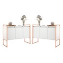 Ver imagem 1 de Buffet Ponto Nobre 3 Portas 2 Unidades Industrial Branco