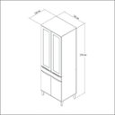 Ver imagem 3 de Paneleiro 4 portas 1 Gaveta com Pés Linha Modulada Lis Decibal
