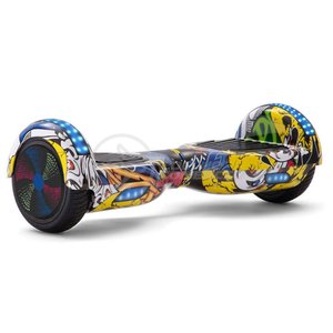 Hoverboard Overboard Infantil Skate Elétrico 6.5 Led + Bolsa Cor:grafite;tamanho:único;gênero:unisse