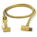 Ver mais imagens de Engate de Chuveirinho Ducha Higienica 1 Metro e 20cm Mangueira Flexivel Banheiro Lavabo Chuveiro AB 