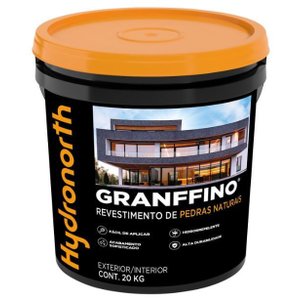 Revestimento de Pedras Naturais Granffino 20kg Preto Onix Hydronorth