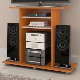 Rack para Tv até 32 Polegadas Cipó 2 Prateleiras Cinamomo/off - Jcm Móveis - 1