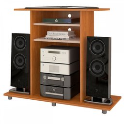 Rack para Tv até 32 Polegadas Cipó 2 Prateleiras Cinamomo/off - Jcm Móveis - 2