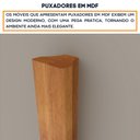 Ver imagem 3 de Cômoda 4 Gavetas 01 Porta Com Sapateira Chicago Tcil Móveis Comoda Chicago Cinamomo C/ Off White