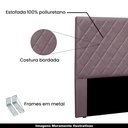Ver imagem 3 de Cabeceira Decorativa King Size 1,95M Givenchy Veludo Uva - Gran Belo