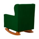 Ver imagem 4 de Kit 2 Poltrona Aurora Balanço Vovo Suede Verde - Fm