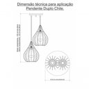 Ver imagem 4 de Luminária Teto Lustre Pendente Balcão Cozinha Sala Duplo Cor:preto