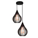 Ver imagem 2 de Luminária Teto Lustre Pendente Balcão Cozinha Sala Duplo Cor:preto