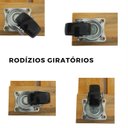 Ver imagem 4 de Kit 2 Suportes Base Vaso Plantas Madeira Rodinhas 20cm.