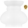 Cupula de Vidro Liso Leitoso 08,5 para Lustre e Candelabro - 1
