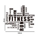 Ver imagem 2 de Adesivo de Parede Palavras Motivação Academia Inglês Fitness Run Gym Kanto Store Adesivo de Parede L