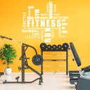 Ver imagem 3 de Adesivo de Parede Palavras Motivação Academia Inglês Fitness Run Gym Kanto Store Adesivo de Parede L