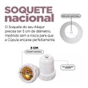 Ver imagem 4 de Cúpula de Abajur 20x25x30cm Tecido Algodão Soquete Nacional Ref 77