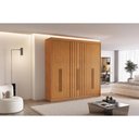 Ver imagem 4 de Guarda Roupa 6 Portas (2 Ripadas) e 6 Gavetas Portugal Cinamomo - Conquista