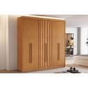Ver imagem 1 de Guarda Roupa 6 Portas (2 Ripadas) e 6 Gavetas Portugal Cinamomo - Conquista