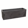 Vaso Floreira Jardineira Flat Polietileno 67x22x22cm Japi - Preto Ardósia - 1