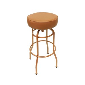 Banqueta Altura 65cm Bar Giratória cor Cobre assento cobre Poltronas do Sul Banqueta Bar