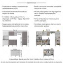 Ver mais imagens de Armário de Cozinha Modulada Completa 6 Pçs com Balcão para Pia Siena Multimóveis MP2285