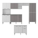 Ver imagem 3 de Armário de Cozinha Modulada Completa 6 Pçs com Balcão para Pia Siena Multimóveis MP2285