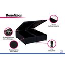 Ver imagem 5 de Cama Box Baú Viuva Costa Rica Corano Black Viuva