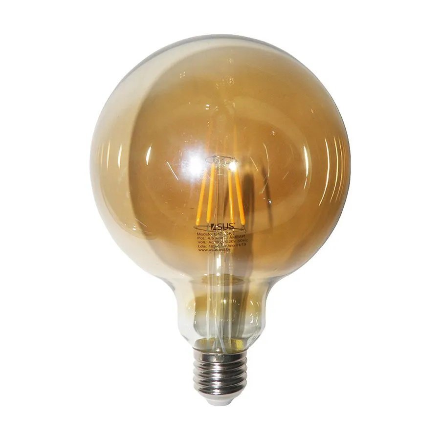 Lampada Luz Led Multi Filamento Ballon 30W Kit 10 Uni Vintage 380Lm Ilumiançao Resistente Decoraçao  - 2