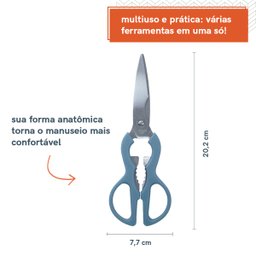 TESOURA CULINARIA MULTIUSO - OIKOS - 2