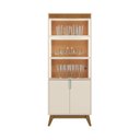 Ver imagem 1 de Cristaleira Sala Jantar Paraty Off White/canela