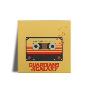 Quadro Decorativo Guardiões da Galaxia Fita K7