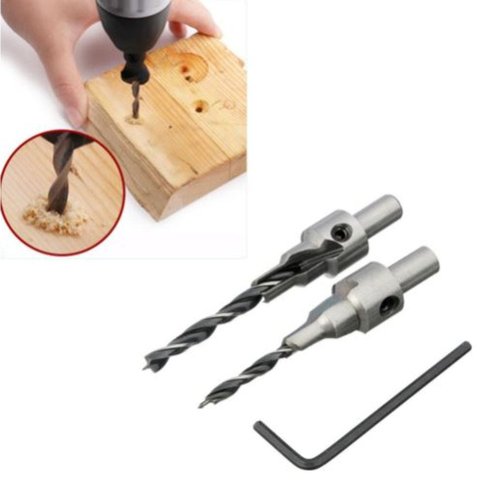 Broca Para Rebaixo De Parafuso ( Chanfro / Escareador) com broca piloto de 4.8mm