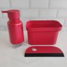 Kit Organizador De Pia Cozinha Dispenser Detergente Rodo Ou - 5