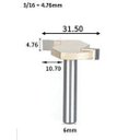 Ver imagem 4 de Fresa T Serrinha Debrum Serrinha T Haste 6mm Corte 3/16 ( Perfil T)