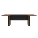 Ver imagem 7 de Mesa de Reunião Diretoria - 3,20x1,20m - Workstart - Nogal Sevilha/Preto - 22014