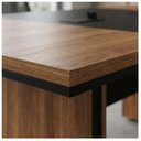 Ver mais imagens de Mesa de Reunião Diretoria - 3,20x1,20m - Workstart - Nogal Sevilha/Preto - 22014