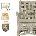 Ver imagem 3 de 2 Poltronas e 1 Mesa Igapó Alumínio Fendi Corda Náutica E7 Rami