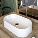Ver imagem 2 de Cuba de Apoio Oval para Banheiro Lavabo Laila C01 O42w Branco - Lyam