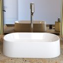 Ver imagem 3 de Cuba de Apoio Oval para Banheiro Lavabo Laila C01 O42w Branco - Lyam