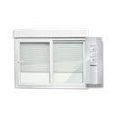 Ver imagem 1 de Janela Integrada PVC 2F.100 x 120 V.Liso c/Cremona Motor e Contr.Remoto Brimak