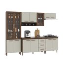 Ver imagem 2 de Cozinha Modulada Completa Fidelitá Lisboa 5 Peças 260cm 13 Portas 3 Gavetas com Tampo