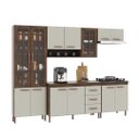 Ver imagem 3 de Cozinha Modulada Completa Fidelitá Lisboa 5 Peças 260cm 13 Portas 3 Gavetas com Tampo