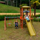 Ver imagem 1 de Playground Infantil Casa da Árvore DinoPlay Balanço Bebê Freso