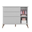 Ver imagem 2 de Cômoda Pés Palito Sapateira Meli 100% MDF Infantil/ Juvenil Cinza