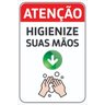 Kit 3 Placas Higienize suas Mãos - Sinalização De Prevenção - 1