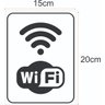 Kit 4 Placas sinalização interna Banheiros, Proibido Fumar e Wifi - 2