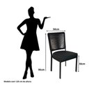 Ver imagem 5 de Jogo 4 Cadeiras de Alumínio Corda Sintética Assento 50cm Alt Cor:marrom