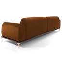 Ver imagem 3 de Sofá 245cm 4 Lugares Chaise Esquerdo Pés Gold B-262 Telha